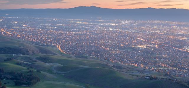 Night view from the mountain